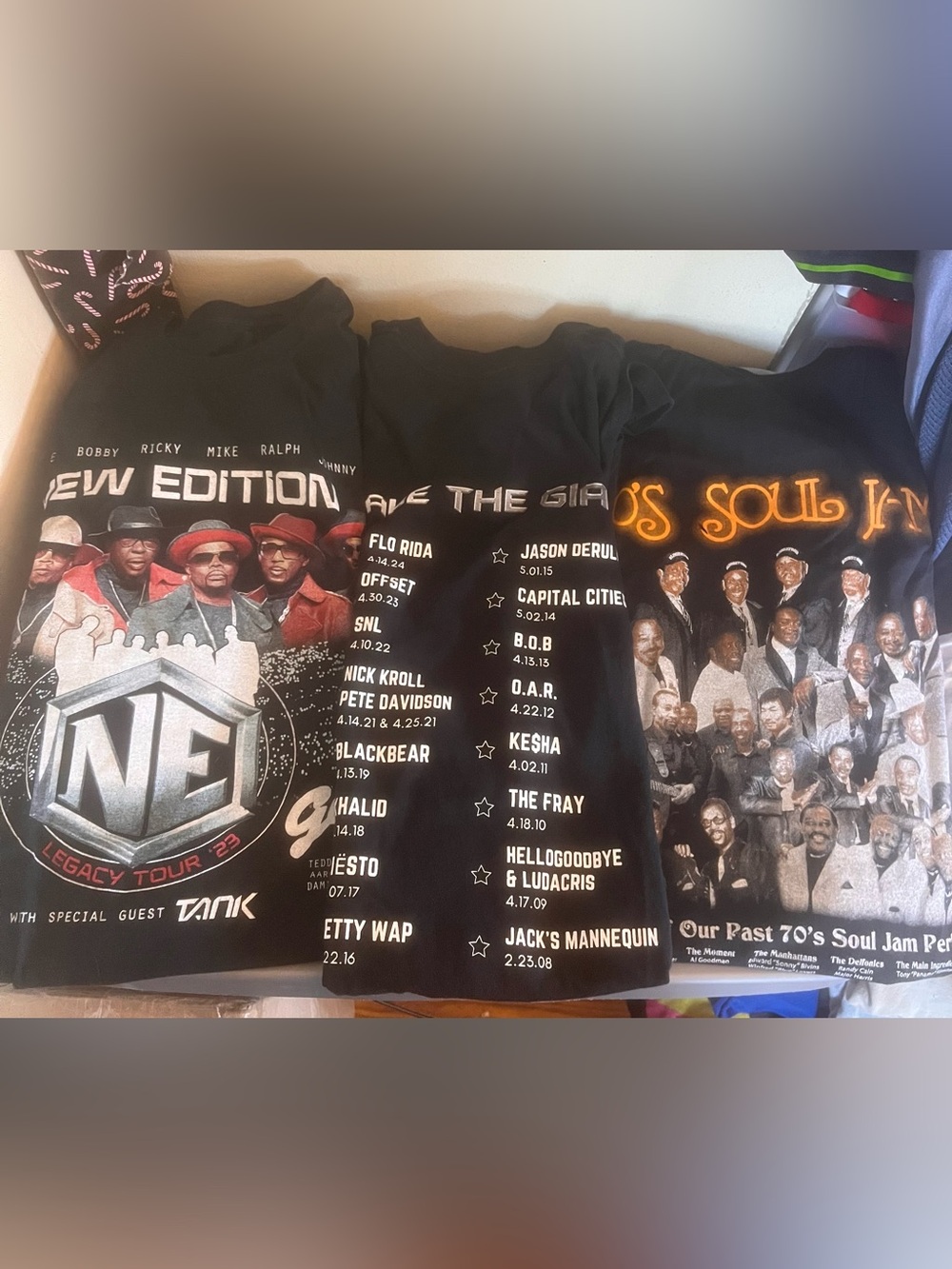 3 r&b soul music xl new edition legacy tour  shirt bundle culture b4 hbcu
